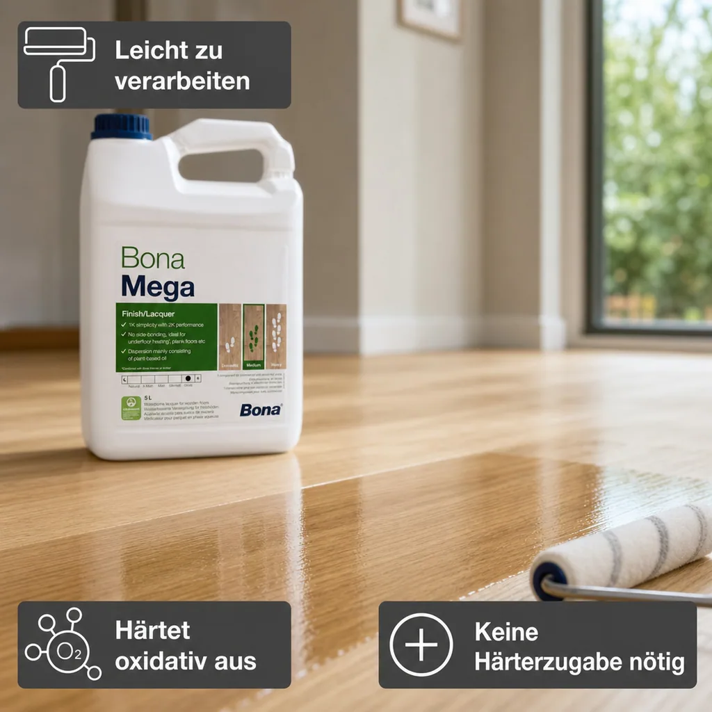 BONA MEGA Parkettlack glänzend 5 Liter