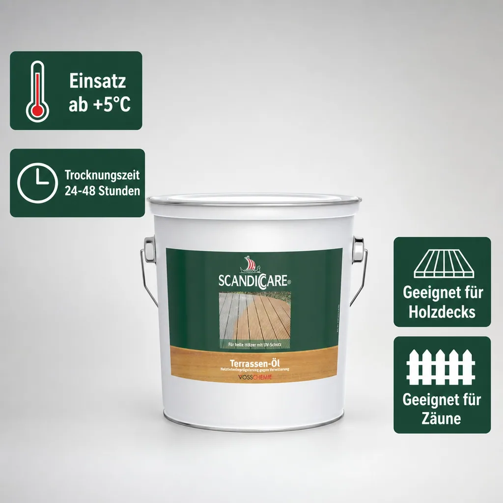 SC SCANDICCARE Terrassenöl hell+ 3 Liter